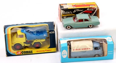 Lot 1652 - A boxed Budgie Corgi and Tekno diecast group...