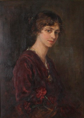 Lot 2562 - Mabel Bolton - Half-length portrait of a...