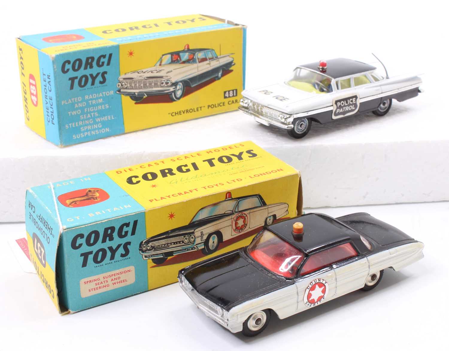 Lot 1391 - Corgi Toys boxed group of 2 emergency vehicles...