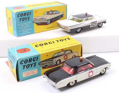 Lot 1391 - Corgi Toys boxed group of 2 emergency vehicles...
