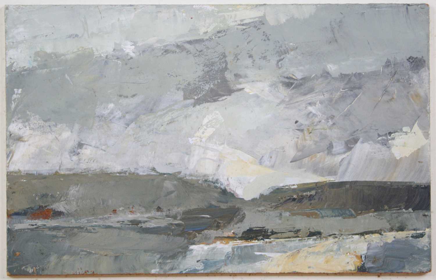 Lot 420 - Robert Sadler (1909-2001) - Landscape, palette...