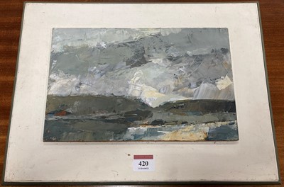Lot 420 - Robert Sadler (1909-2001) - Landscape, palette...