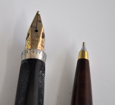 Lot 214 - A Parker 75 Laque Thuya fountain pen and...