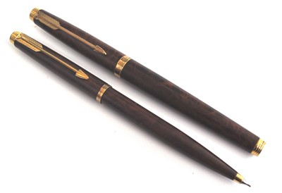 Lot 214 - A Parker 75 Laque Thuya fountain pen and...