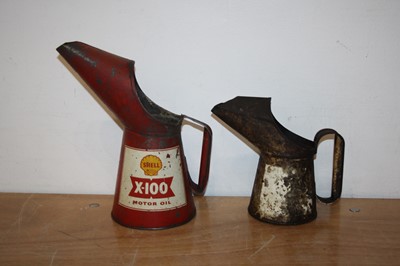 Lot 2277 - A Shell X100 oil pourer; together with one...