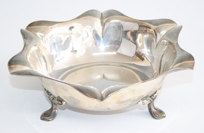 Lot 164 - An Art Nouveau silver fruit bowl, having a...