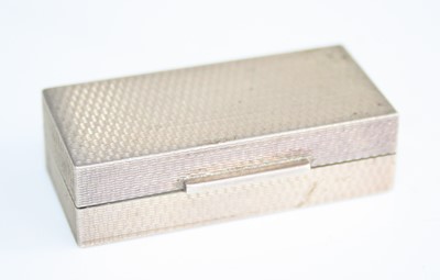 Lot 167 - A contemporary silver snuff box by Asprey & Co,...