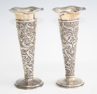 Lot 192 - A pair of Art Nouveau silver specimen...