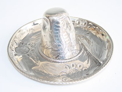 Lot 207 - A mid-20th century Mexican sterling silver...