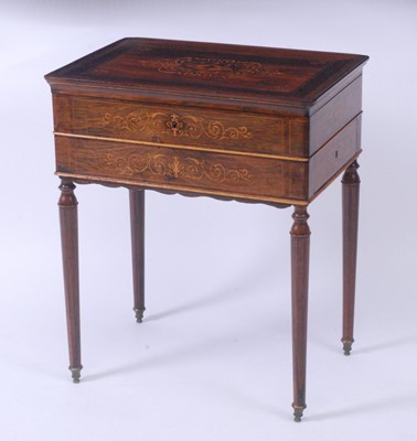 Lot 2613 - A late 19th century French rosewood and...