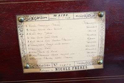 Lot 2295 - A late 19th century Nicole Freres rosewood...