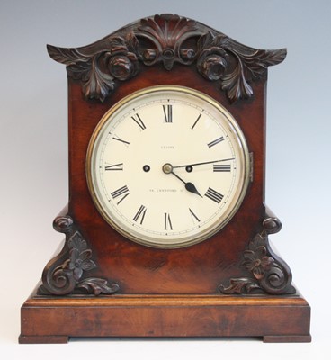 Lot 2581 - An early Victorian mahogany bracket clock, the...