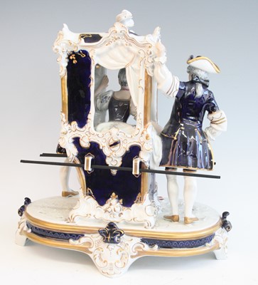 Lot 2095 - A Royal Dux porcelain figure group, modelled...