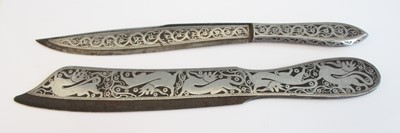 Lot 2457 - A 19th century Indo-Persian steel and niello...