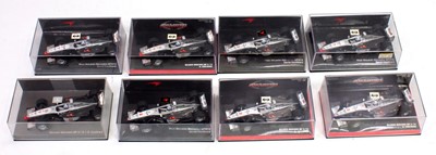 Lot 1041 - Minichamps 1/43 Formula 1 group of 8 West...