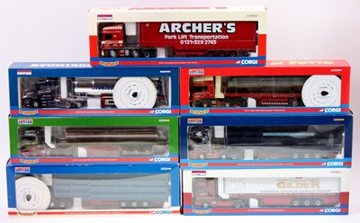 Lot 814 - Seven boxed Corgi Hauliers of Renown limited...