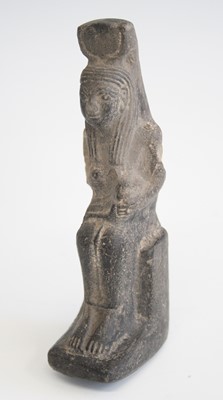 Lot 2364 - An Egyptian burnished pottery figure of the...