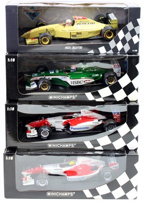 Lot 1004 - A Minichamps mixed F1 racing boxed diecast...