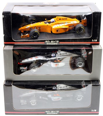 Lot 1005 - A Minichamps 1/18 scale boxed F1 racing...