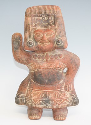 Lot 2377 - A terracotta pottery figure, modelled as a...