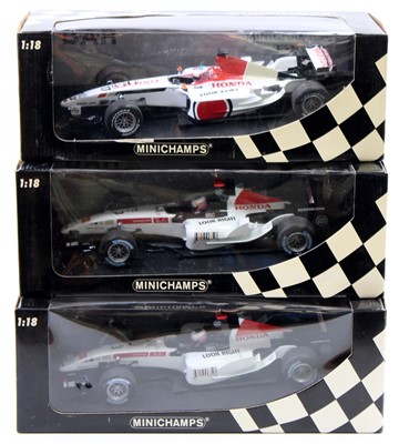 Lot 1031 - A Minichamps BAR Honda 1/18 scale boxed...