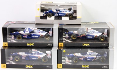 Lot 1033 - An Onyx 1/18 and 1/24 scale boxed Williams...