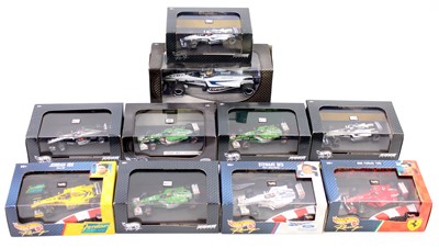 Lot 1034 - A collection of ten various 1/43 scale Hot...