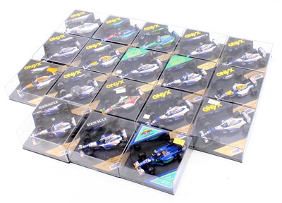 Lot 1038 - 18 plastic cased Onyx 1/43 scale diecast...