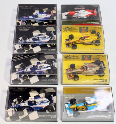 Lot 1052 - Eight various plastic cased Minichamps 1/43...