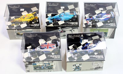 Lot 1063 - Five Minichamps 1/43 scale limited edition...