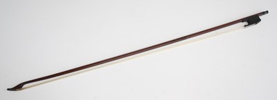 Lot 1222 - A viola bow, the stick being of octangonal and...