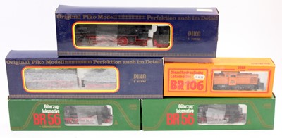 Lot 489 - A Piko/Gutzold H0 gauge boxed locomotive group...