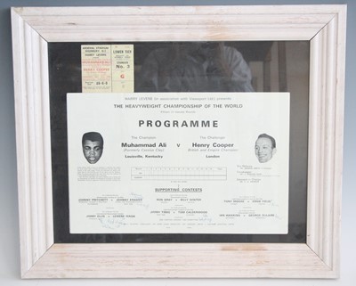 Lot 1297 - A souvenir programme for the Muhammad Ali v...