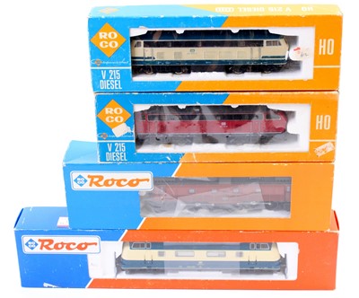 Lot 501 - A Roco H0 scale boxed locomotive group, four...