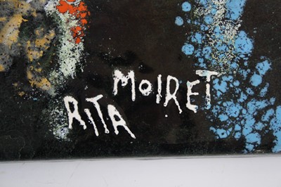 Lot 286 - Rita Moiret - untitled, enamel on metal panel,...