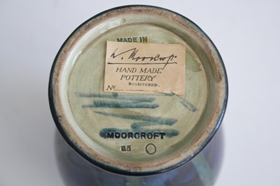 Lot 37 - An early 20th century Moorcroft Moonlit Blue...