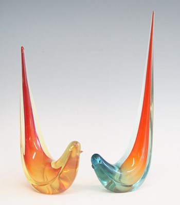Lot 131 - Two 1970s Murano heavy glass models of...