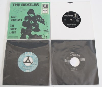 Lot 1165 - The Beatles, a collection of ten 7" singles...