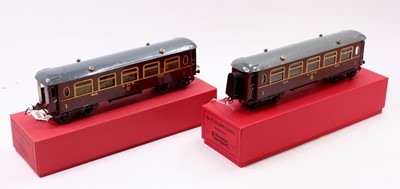 Lot 157 - Two 1930-41 Hornby Saloon coaches LMS, a few...
