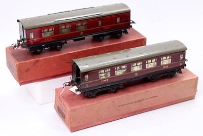 Lot 165 - Two 1937-41 LMS No.2 Corridor coaches, one...