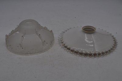Lot 69 - A collection of vintage glass light shades