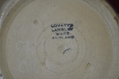 Lot 90 - A Lovatts Langleyware hunting pattern jug,...