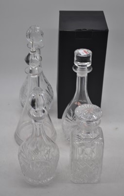 Lot 106 - A Dartington crystal decanter, of conical form,...