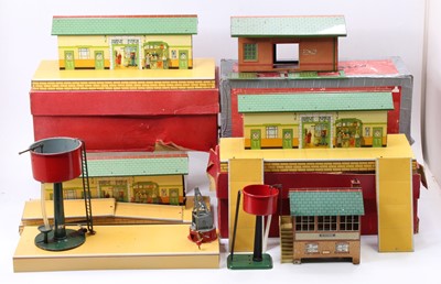 Lot 215 - Hornby buildings and accessories: Two post-war...