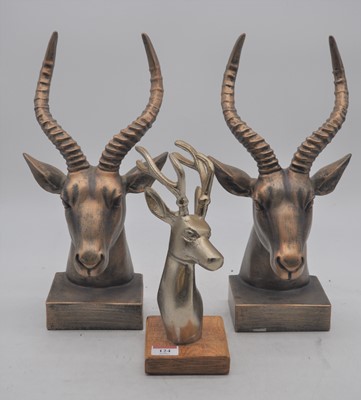 Lot 124 - A pair of modern bookends, each in the form of...