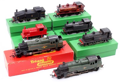 Lot 408 - Six locos: two Triang 2-6-2 BR tanks; BR 68920...