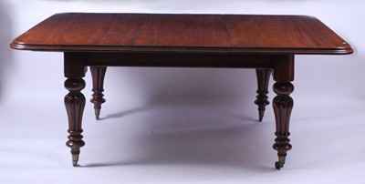 Lot 2618 - A Victorian mahogany extending dining table,...