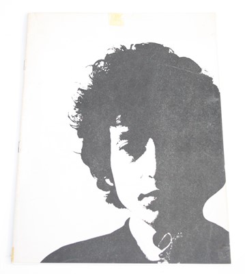 Lot 1287 - Bob Dylan, a Dylan '66 UK tour programme.