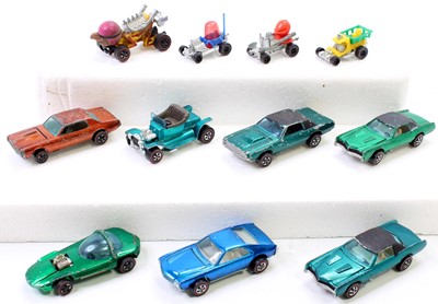 Lot 1601 - A collection of 11 Hotwheels Redlines and...