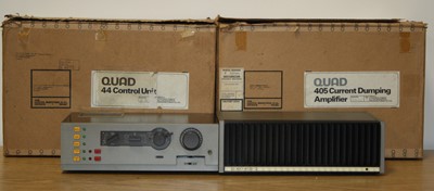 Lot 1180 - A Quad stereo 44 control unit, w.32, d.18,...